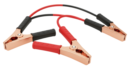 Isolated Jumper Cables with Copper Clamps