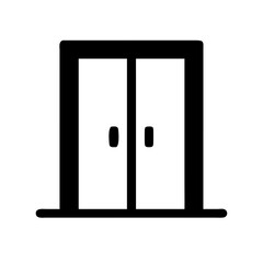 Swing Door Entrance Icon Design