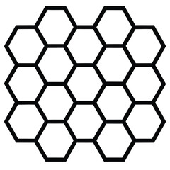 Abstract honeycomb vector background with hexagonal pattern texture
