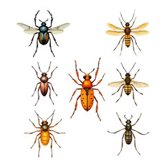 set of insects