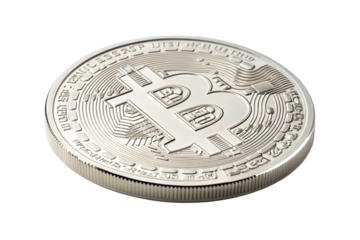 A one dollar coin and a one euro coin, isolated silver metal currency, represent finance and wealth