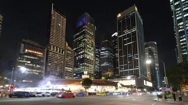 Lau Pa Sat, or Telok Ayer Market, is a historic landmark in Singapore's Central Business District.