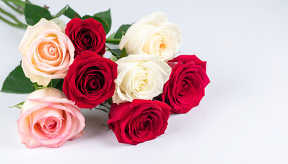 Naklejka premium bouquet, rose, flour, wedding, Mother's Day, Custom AI Model