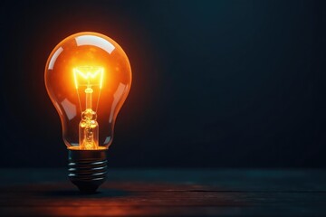 Broken lightbulb on dark background, symbolizing power outage and failure , energy, still life, stop