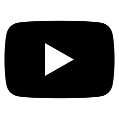YouTube Play logo vector Black