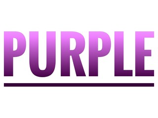 A bold gradient text design of the word 