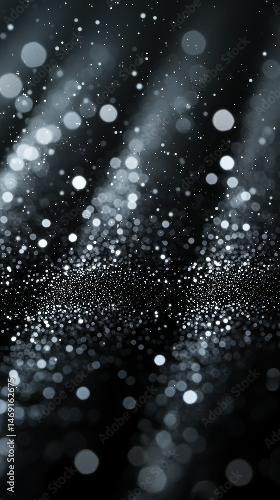 Poster abstract bokeh lights with dark background