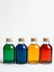 Vibrant Hues in Glass: A Still Life Study