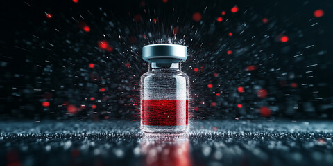 Covid vaccine effectiveness revealed in dramatic scientific experiment laboratory setting action shot