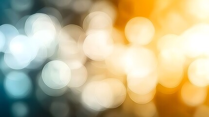 Abstract Background of Shimmering Lights in Soft Focus with Warm and Cool Color Gradients