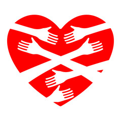 This is an illustration of a poiy love logo