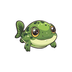cute fish mascot vector design