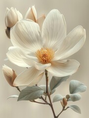 Fototapeta premium Beautiful White Blossom Close Up