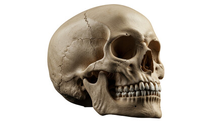 Obraz premium human skull sisolated on transparent png