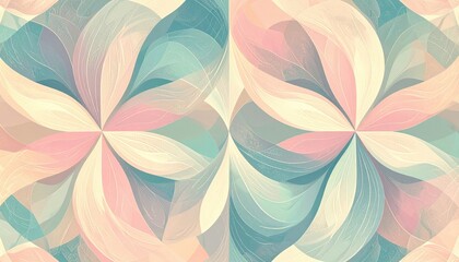 Abstract floral pattern design digital art graphic design colorful background symmetrical view modern aesthetic for creative projects