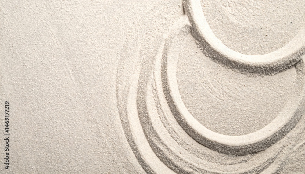 Poster creating elegant sand patterns beach abstract art natural environment close-up viewpoint tranquil co
