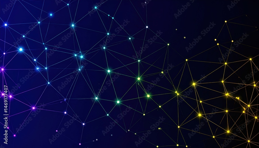 Aufkleber digital network connectivity visuals virtual space graphic design abstract environment bird's-eye vi