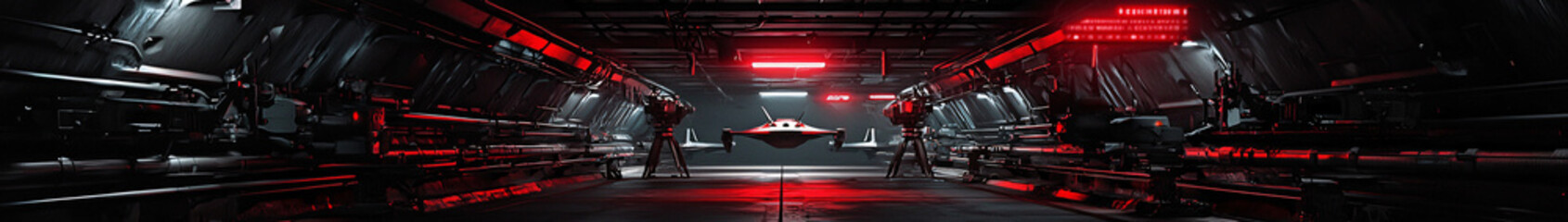 A hidden underground military base where AI-controlled operations are executed for strategic and defense purposes.

