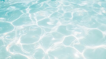 Obraz premium Abstract Turquoise Water Texture with Light Reflections