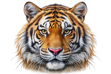 Obraz premium tiger isolated on white background