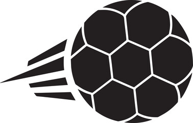Obraz premium Minimalist Vector Art of Soccer Ball