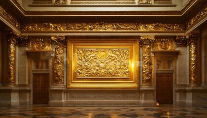 Obraz premium Ornate Gold Hall