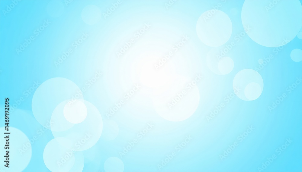 Poster dynamic blue light bokeh effect abstract design digital art creative space close-up visual impact