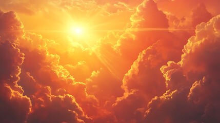 Golden Sunset Cloudscape. (3)