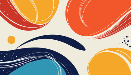 Eye catching multicolor ribbon flow design