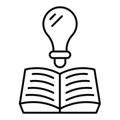 Knowledge line icon