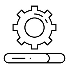 Progress line icon
