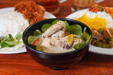 Indonesian-style dish, captured on May 10, 2025. A flavorful combination of spices, herbs, and traditional ingredients, showcasing the bold and authentic taste of Indonesian cuisine