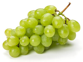 green grape isolated on white background
