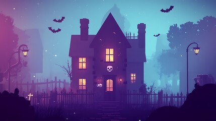 Haunted House Halloween Night. (2)