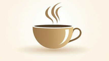 Obraz premium Warm coffee cup steaming
