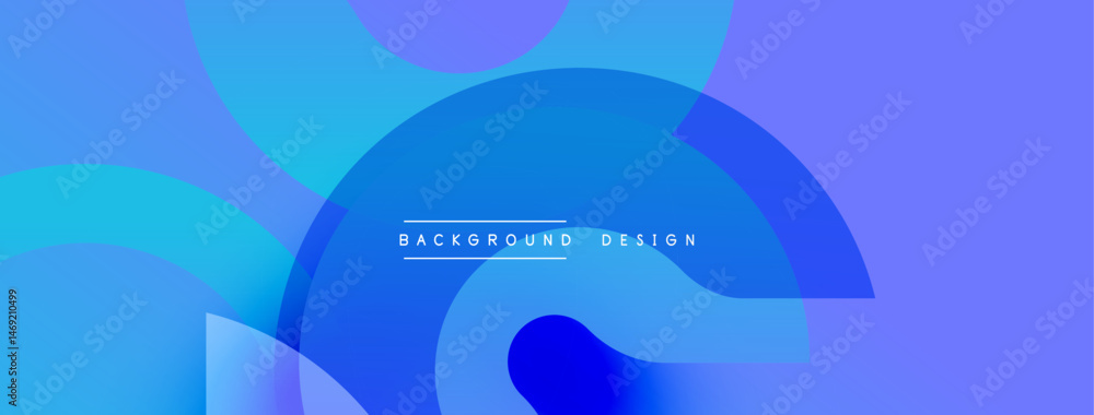Poster Abstract blue gradients create flowing shapes. Text reads background design centered within composition. Modern, minimalist aesthetic.