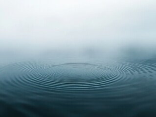 Fototapeta premium Calm Water Surface with Ripples and Reflections