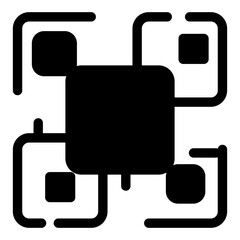 Obraz premium QR code icon