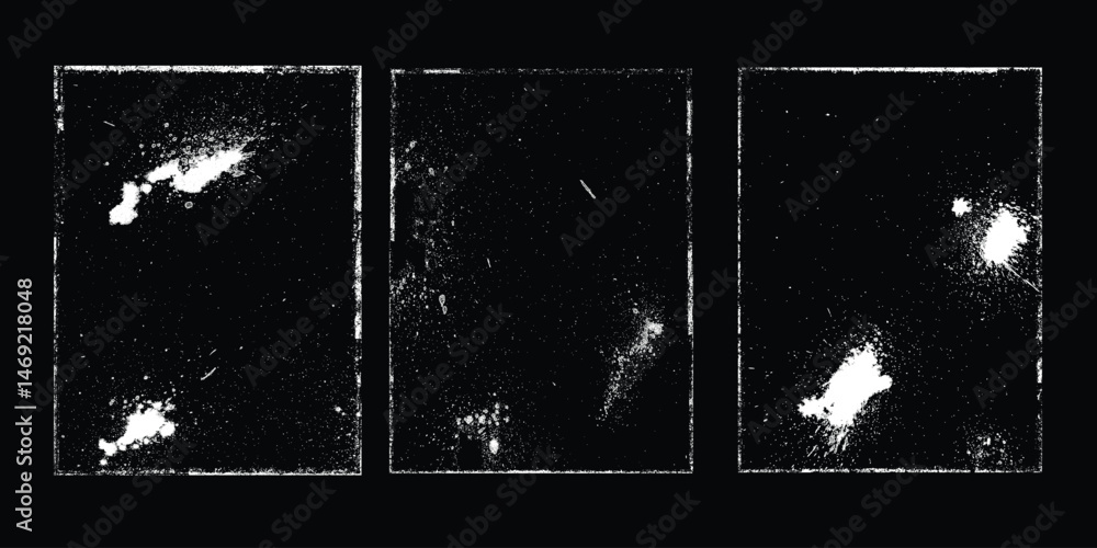 Leinwandbilder grunge urban backgrounds set.texture vector.dust overlay distress grain ,simply place illustration o