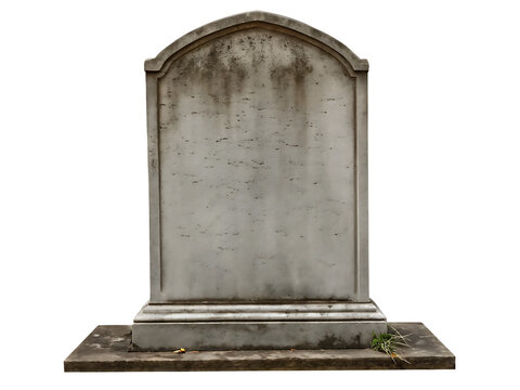 grey tombstone gravestone isolated on white background PNG