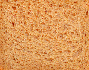 close-up sourdough brown bread background. Macro