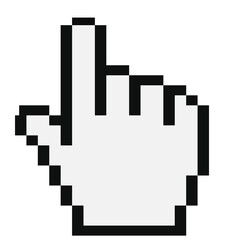 Pixel Hand Cursor Icon 