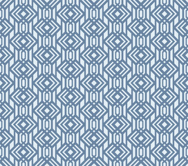Japanese Hexagon Line Stripe Vector Seamless Pattern
