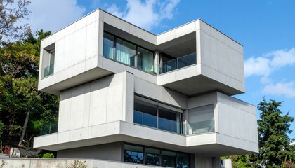 Modern Geometric House Design With Clean Lines and Large Windows