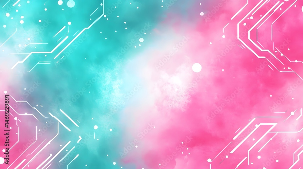 Poster abstract digital art design with soft color blend.
