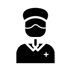 nurse glyph icon