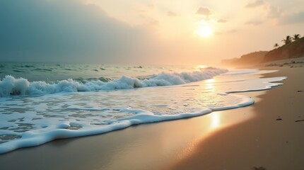 Fototapeta premium Muted colors ocean scene