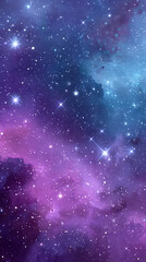 Naklejka premium カラフルな星雲 宇宙の背景素材