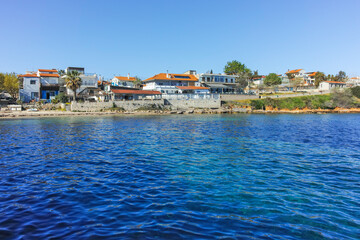 Fototapeta premium Kassandra coastline near town of Nea Fokea, Chalkidiki,Greece