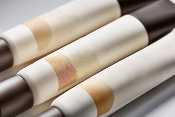 Minimalist cannabis topical cream tubes prescription details and clean skincare layout